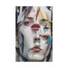 Abstract Fragmented Face Canvas Print — Surreal Modern Wall Art