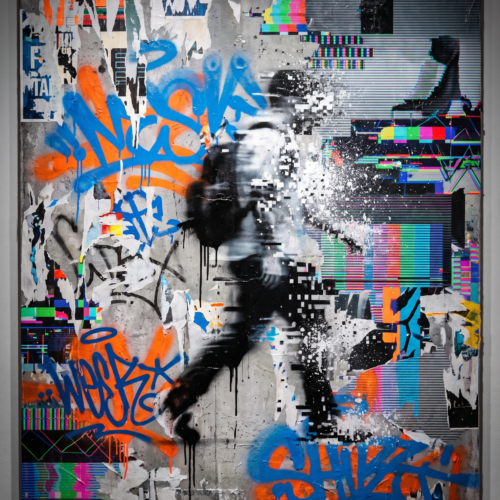 City Static — street pop artwork by Kai Reynolds