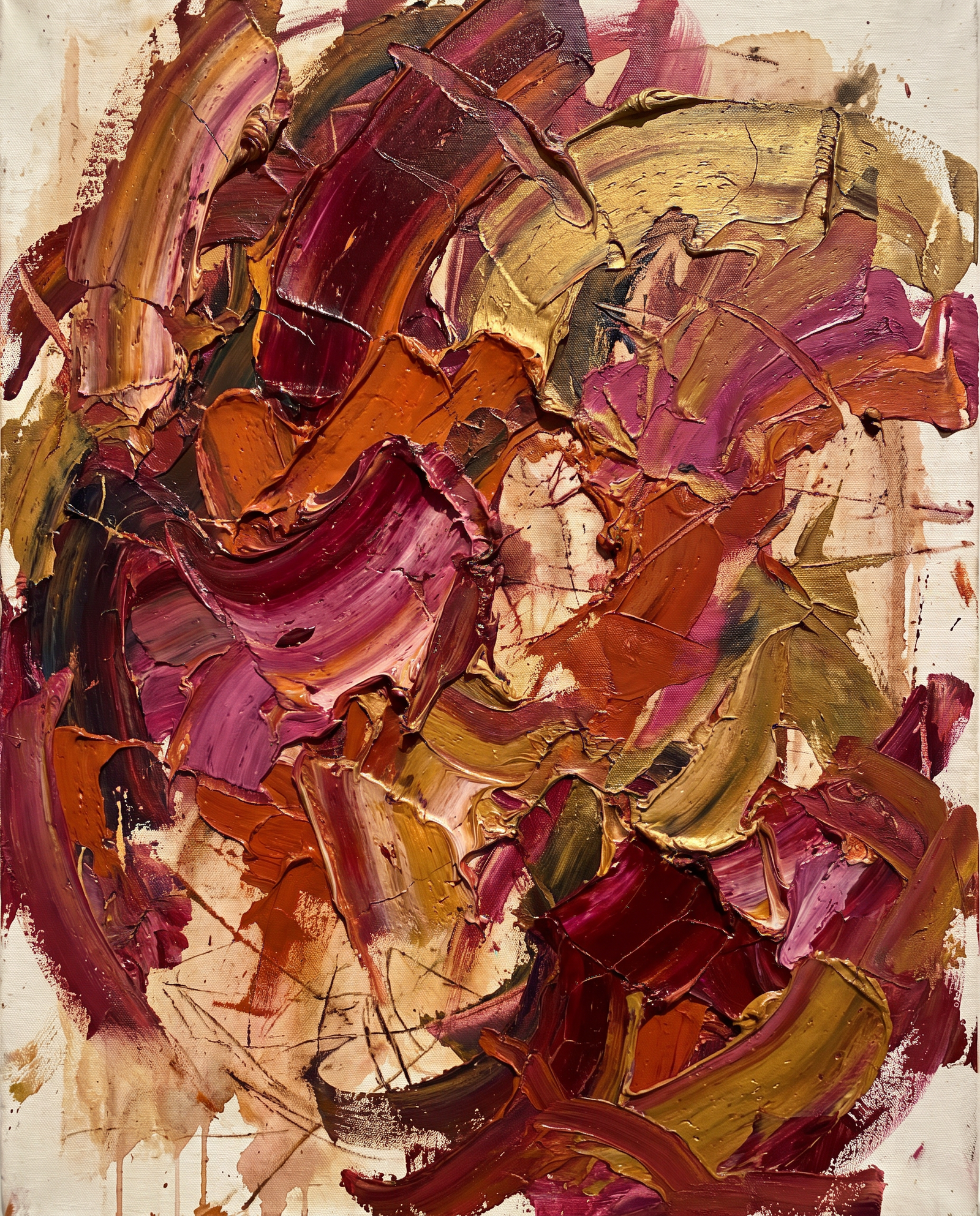 Fever Bloom — abstract expressionist painting by Anya Volkov Fever Bloom