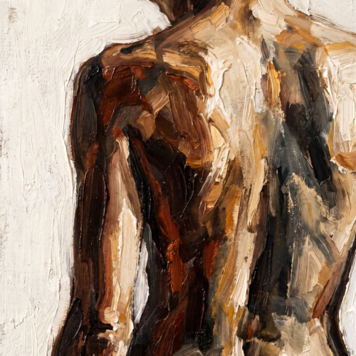 Form and Skin — contemporary figurative painting by Naomi Brooks