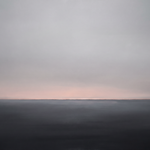 Northern Silence — Nordic minimalist landscape painting by Sofia Larsson