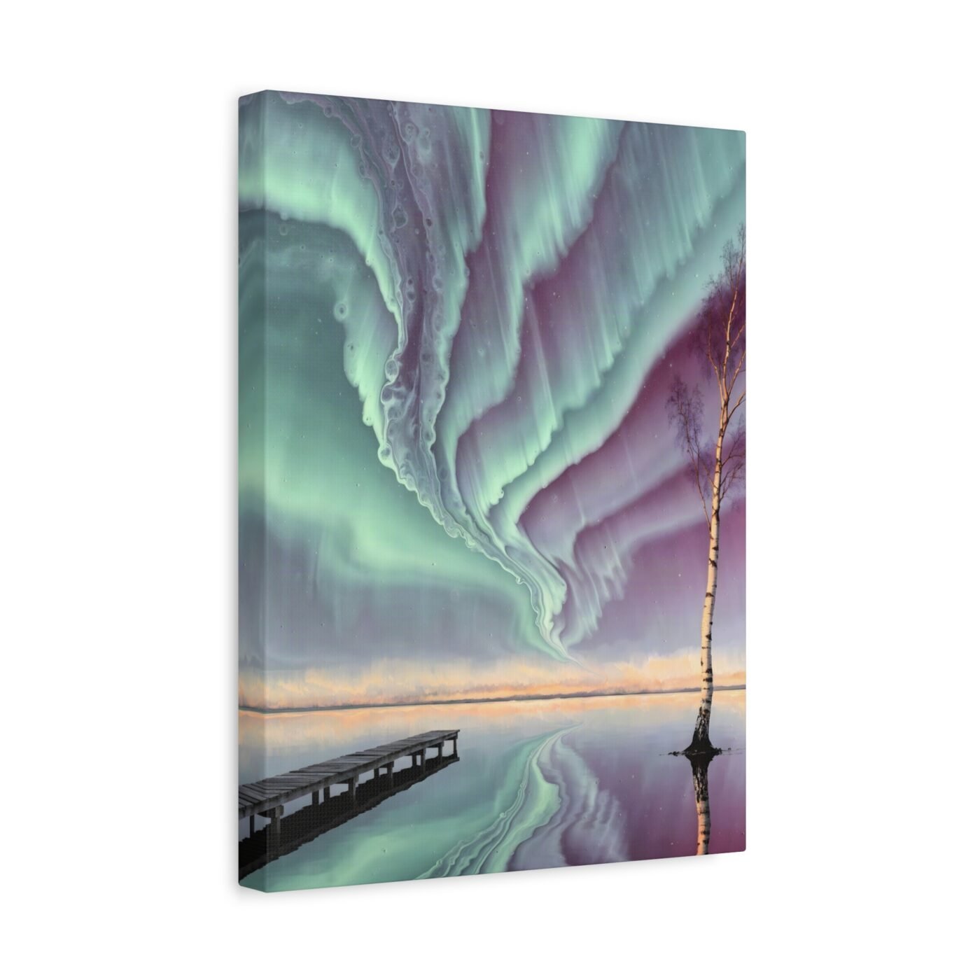 Birch Alone at Solstice: The Sky Is the Subject by Sofia Larsson, shown in a room