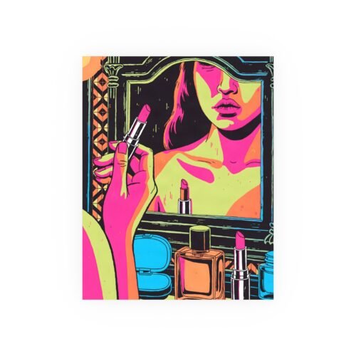 Mirror Lit Neon – Luna Vasquez | Fine Art Print