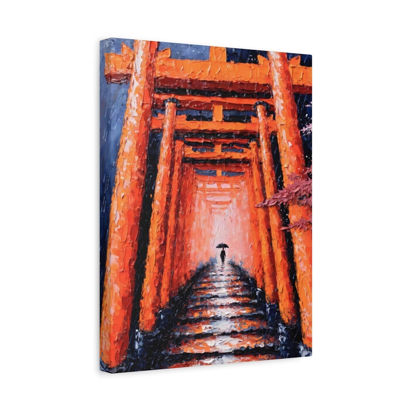 Thousand Gates Deeper: why I paint rain in orange by Yuki Tanaka, shown in a room