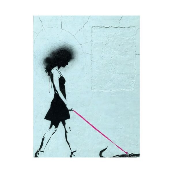 Leash Pulling Fuchsia – Luna Vasquez | Fine Art Print