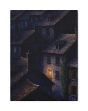 Rooftops Resting Gold – Carmen Delacroix | Fine Art Print