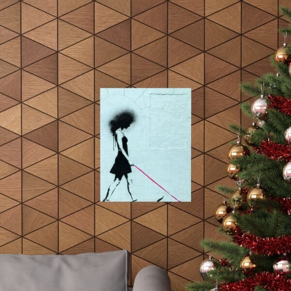 Leash Pulling Fuchsia – Luna Vasquez | Fine Art Print