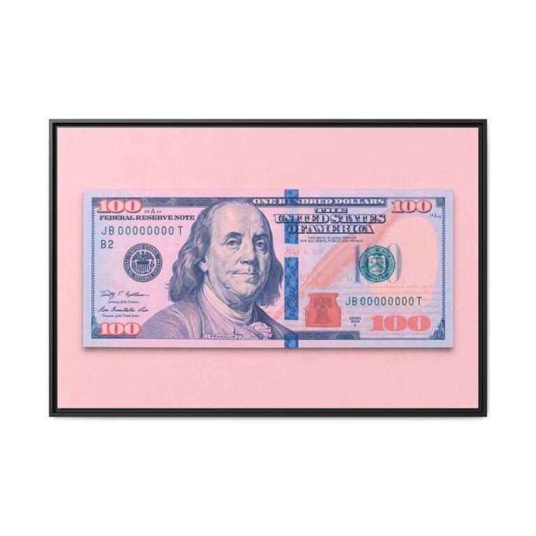 Pop Bills framed canvas wall art