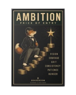 Ambition, Gold Edition | Printasso Originals