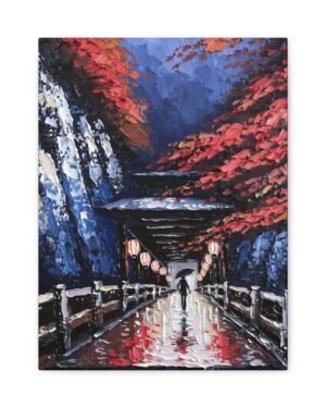 Bridge Suspended Scarlet – Yuki Tanaka | Fine Art Print