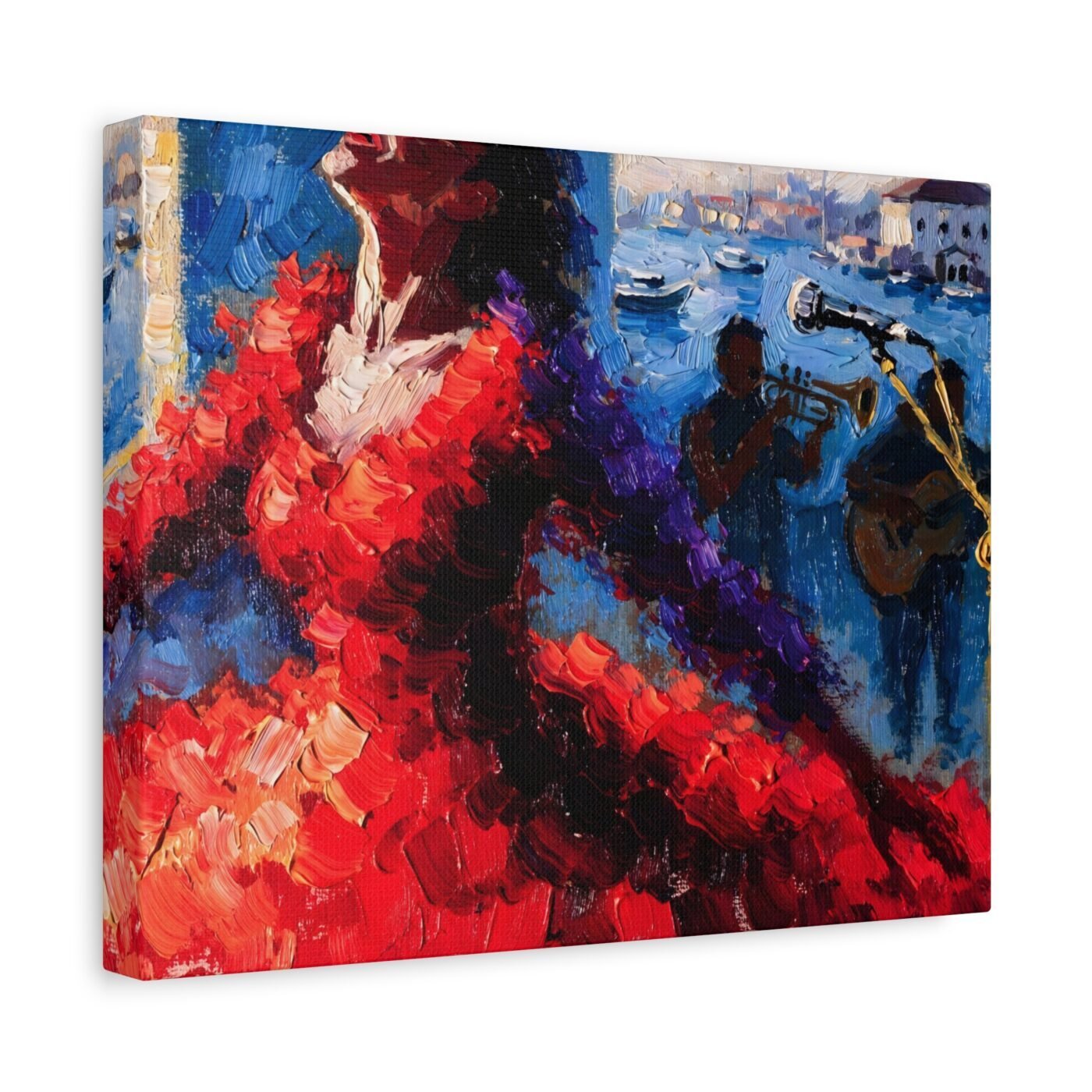 Note Held Blue: When the Knife Follows the Voice by Isabelle Moreau, shown in a room