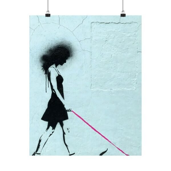 Leash Pulling Fuchsia – Luna Vasquez | Fine Art Print
