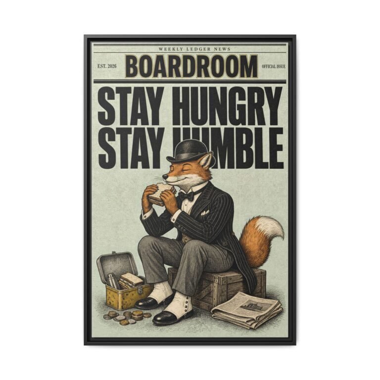 Tycoon Cards framed canvas wall art