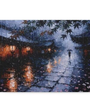 Petals Falling Through Glass – Yuki Tanaka | Fine Art Print