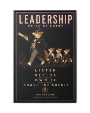 Leadership, Gold Edition | Printasso Originals