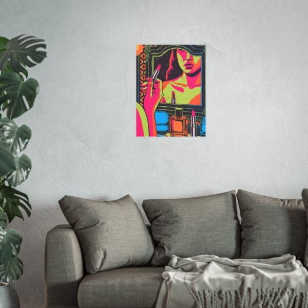 Mirror Lit Neon – Luna Vasquez | Fine Art Print