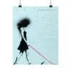 Leash Pulling Fuchsia – Luna Vasquez | Fine Art Print
