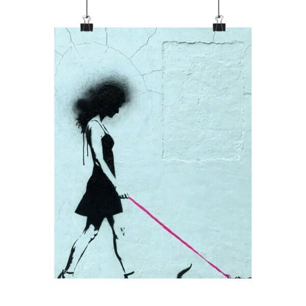 Leash Pulling Fuchsia – Luna Vasquez | Fine Art Print