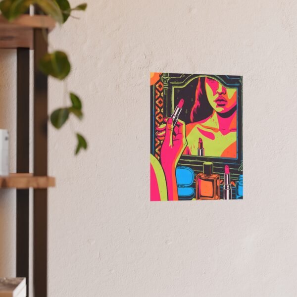 Mirror Lit Neon – Luna Vasquez | Fine Art Print