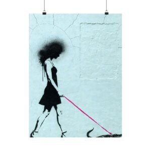 Leash Pulling Fuchsia – Luna Vasquez | Fine Art Print