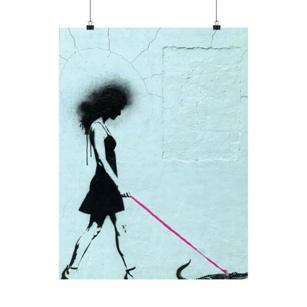Leash Pulling Fuchsia – Luna Vasquez | Fine Art Print