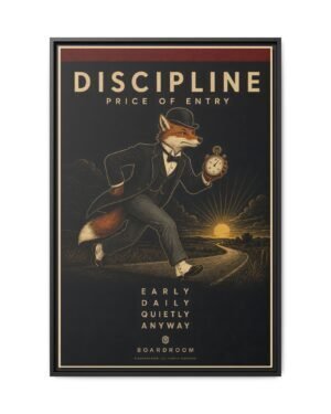 Discipline, Gold Edition | Printasso Originals