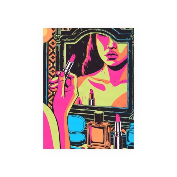 Mirror Lit Neon – Luna Vasquez | Fine Art Print