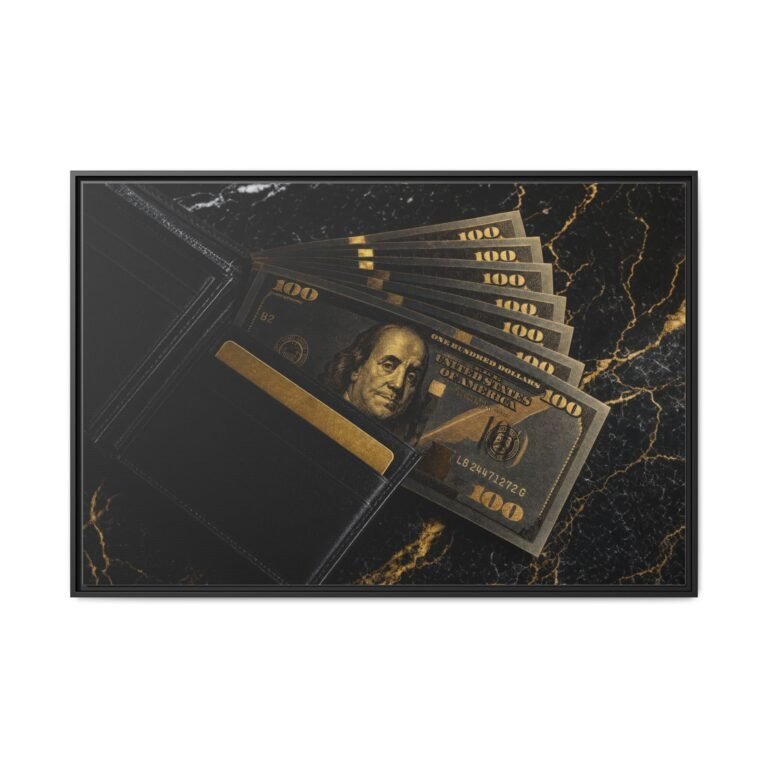 Gold Standard framed canvas wall art