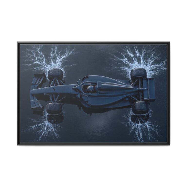 Ice framed canvas wall art
