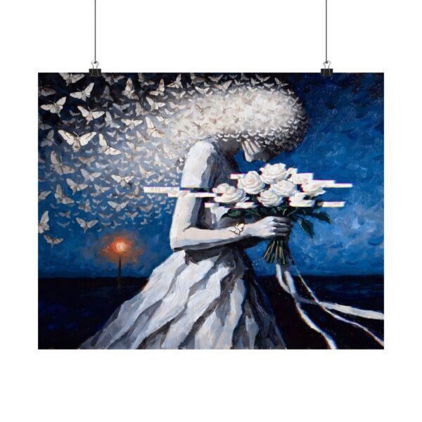 Bouquet Dissolving Pixel – Zara Moon | Fine Art Print