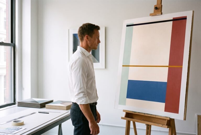Alex Ward with When Everything Aligns in the studio