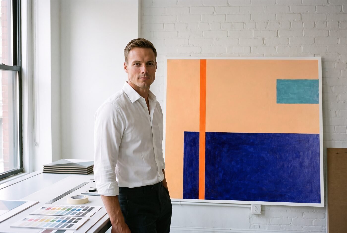 Alex Ward with Interval Proving Structure in the studio