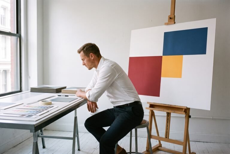 Alex Ward with Equilibrium Attained in the studio