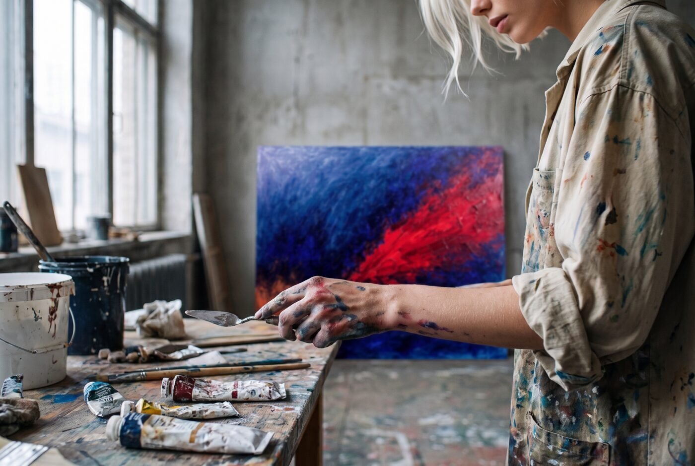 Anya Volkov at work on Scarlet Rupture