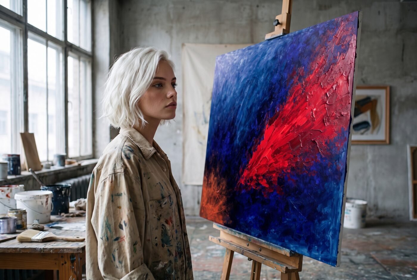 Anya Volkov with Scarlet Rupture in the studio