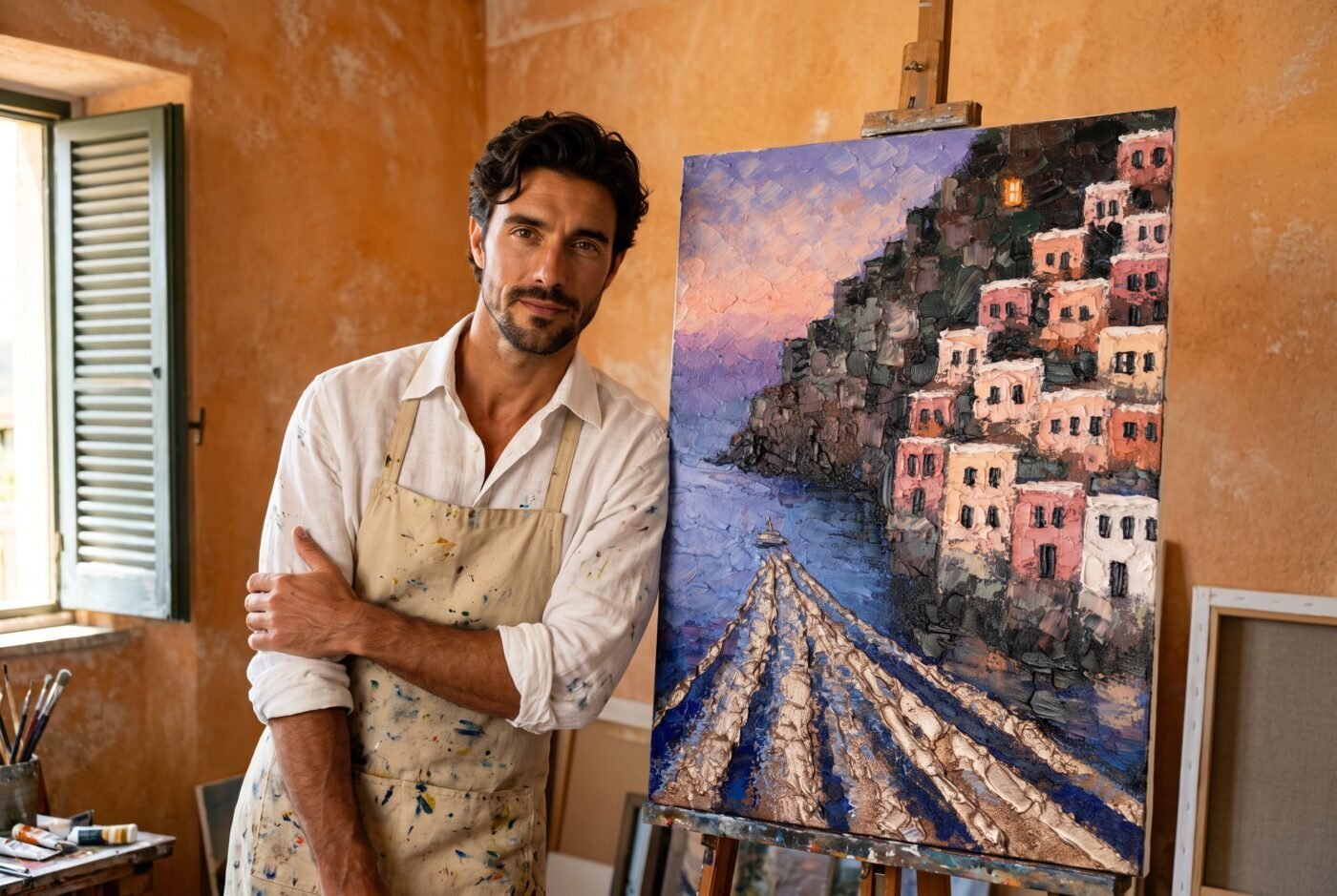 Marco Bellini with Wake Turning Gold in the studio