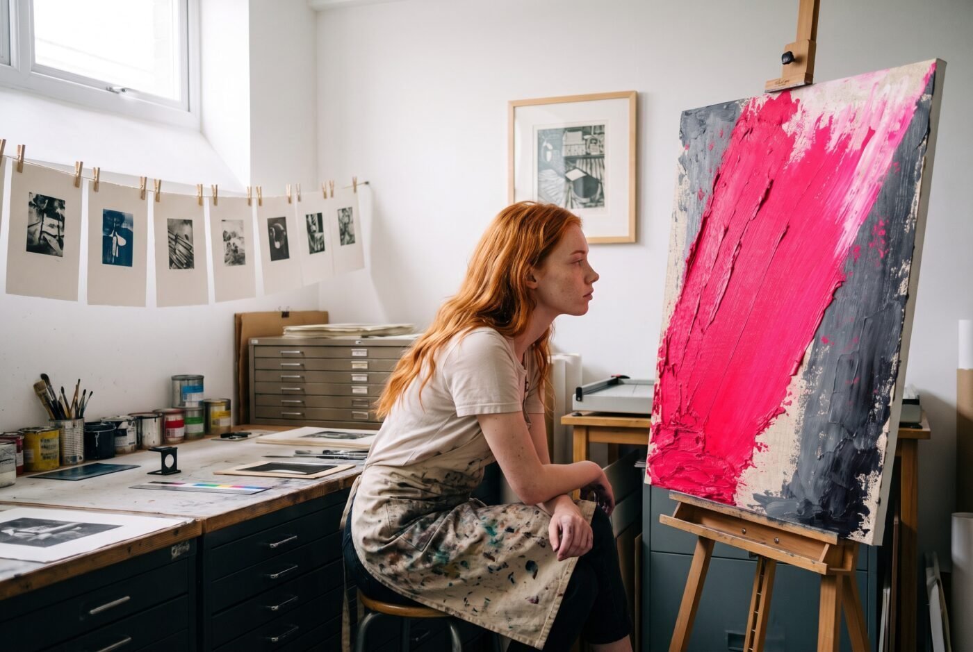 Ruby with Hunger Uncontained in the studio