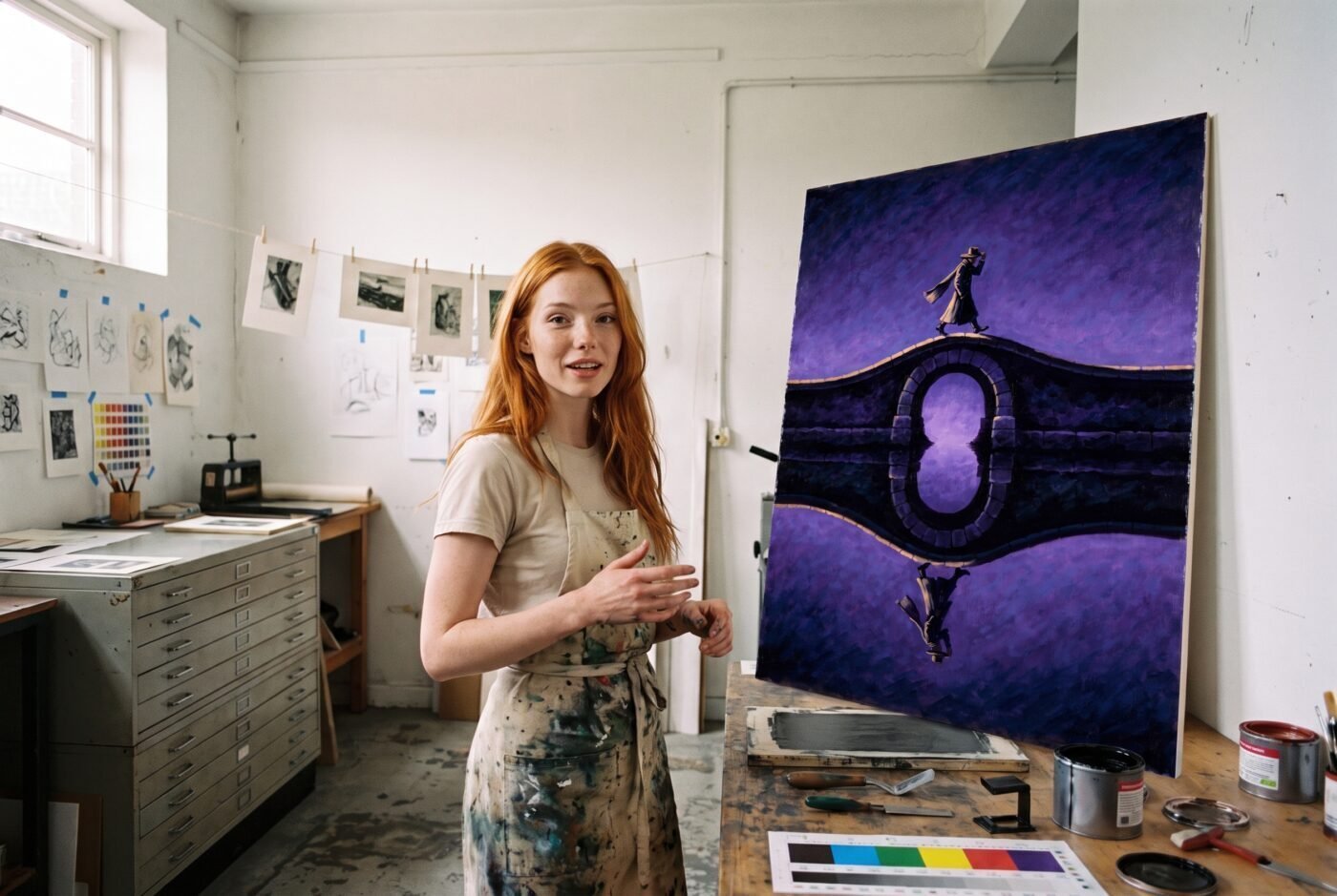 Ruby with The Lock Underneath in the studio