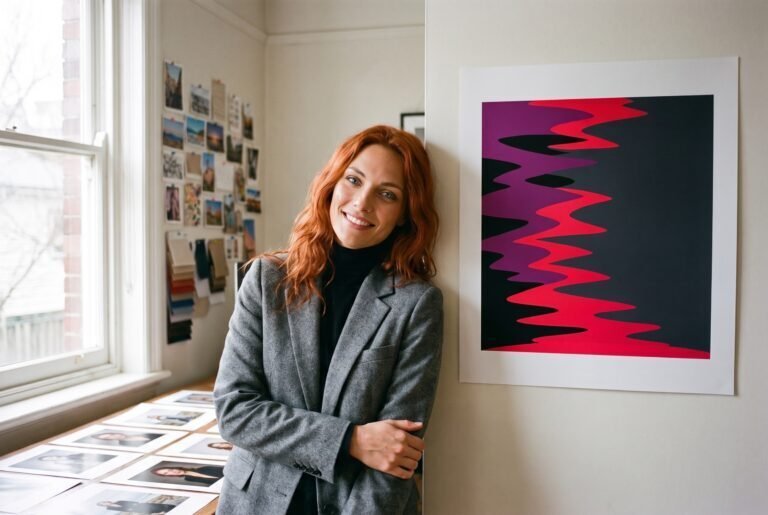 Sophie hero leaning when the panel splits three ways over a zigzag