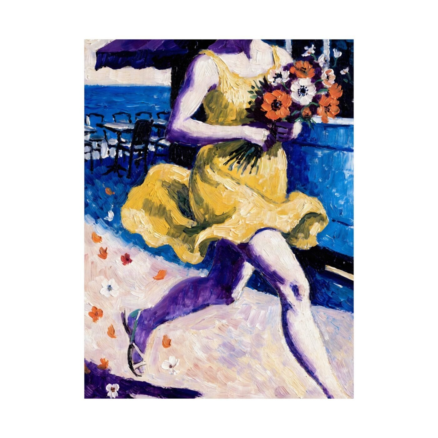 Bouquet Catching Light: the heel leaving the ground by Isabelle Moreau, shown in a room