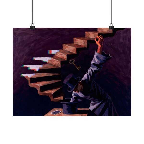 Stairs Escaping Velvet – Zara Moon | Fine Art Print
