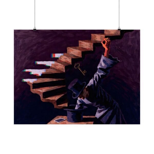 Stairs Escaping Velvet – Zara Moon | Fine Art Print