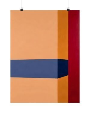 Carmine Anchors Ochre – Alex Ward | Fine Art Print