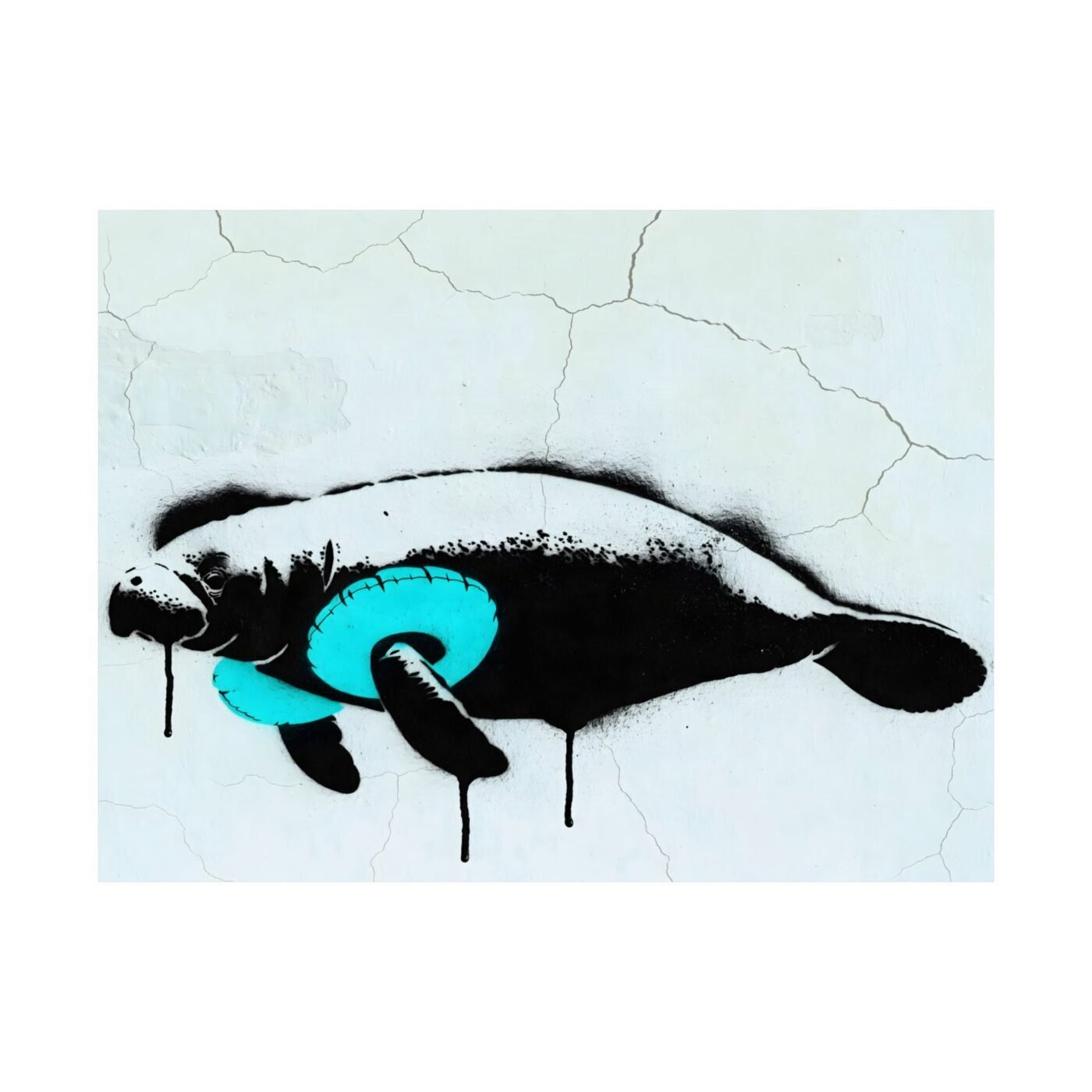 Equipped for Worry: the manatee that sums up Miami by Luna Vasquez, shown in a room