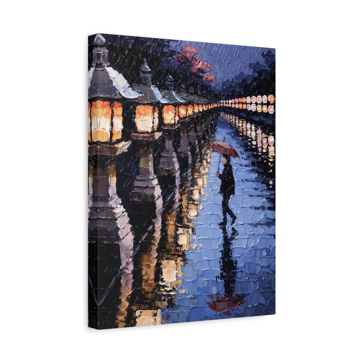 River Pulling Quiet: I waited for the rain to stop, then painted by Yuki Tanaka, shown in a room