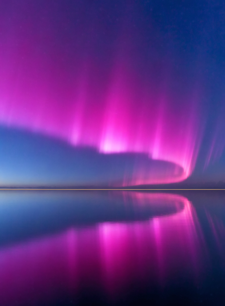 Mirror Holding Magenta by Sofia Larsson
