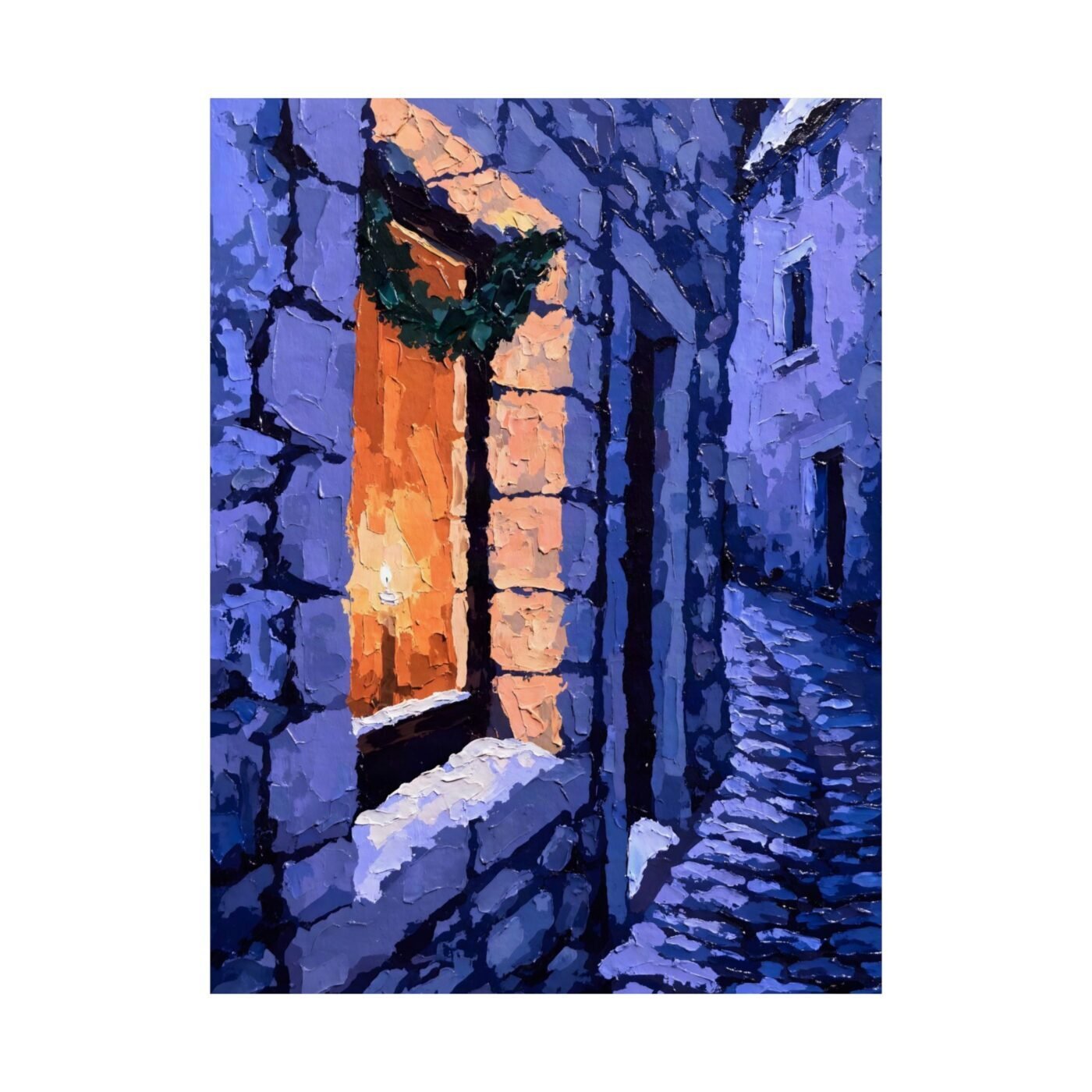 Candle Holding December: the warmth you paint toward by Marco Bellini, shown in a room
