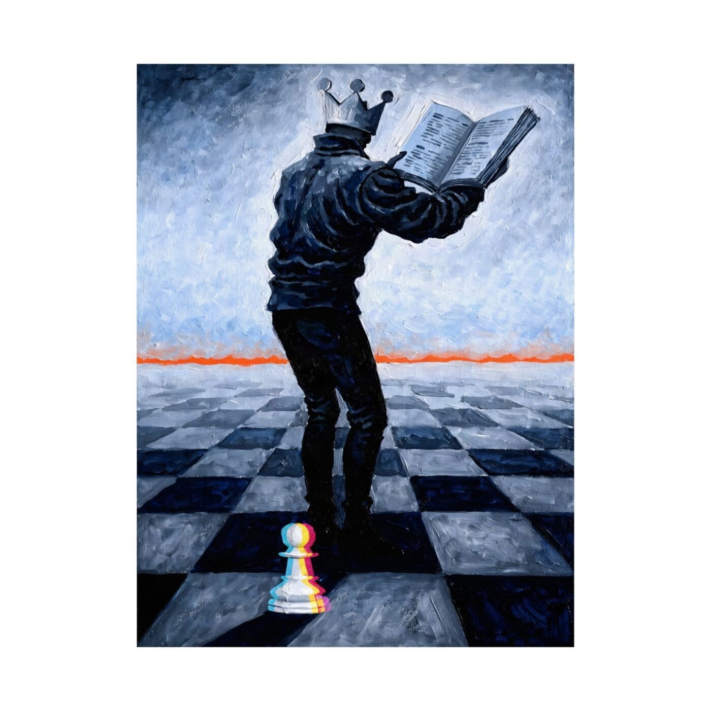 King Without Direction: Authority reads its own rules wrong by Zara Moon, shown in a room