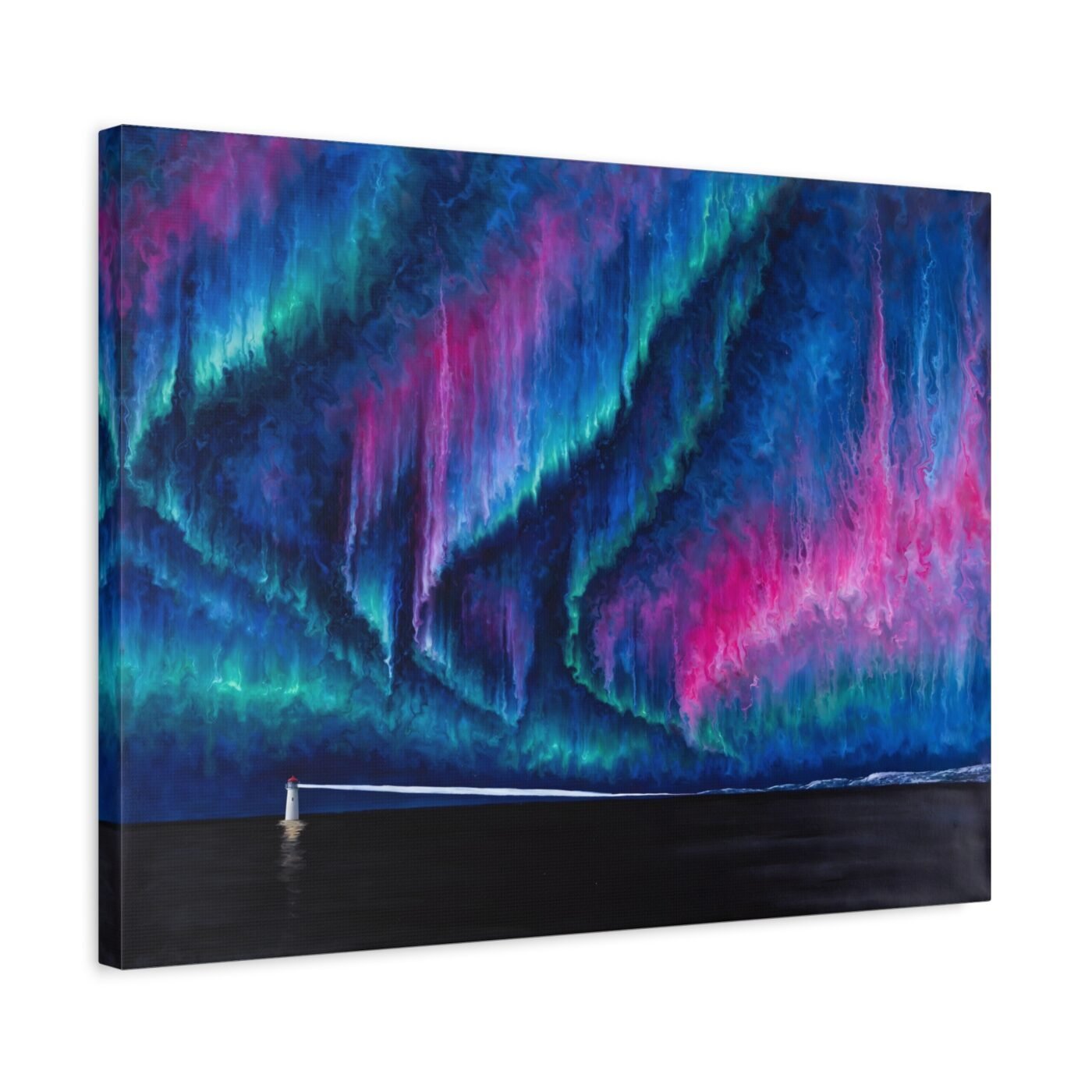 Pulse Across Dark Water: the sentinel line held by Sofia Larsson, shown in a room