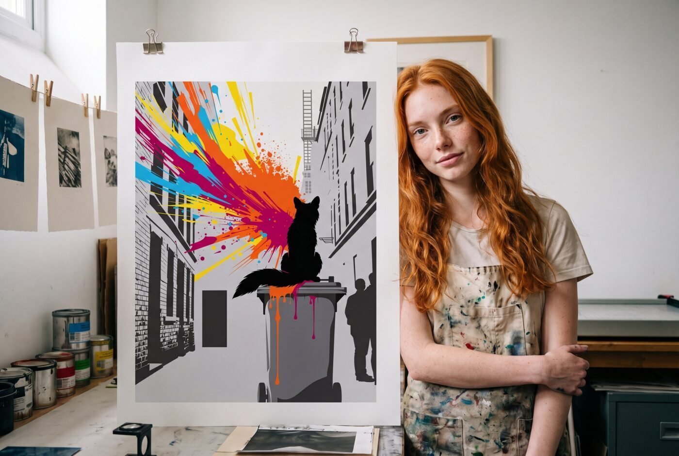 Ruby with Sunset Leaving the Animal in the studio